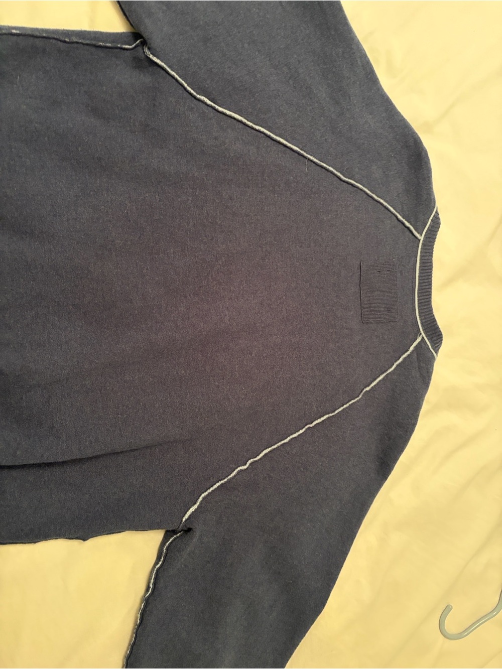 We The Free Navy Cardigan with Light Blue Trim - Picture 7 of 7